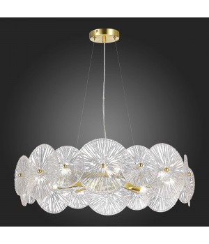 SL1657.203.08 Люстра подвесная ST-Luce Золотистый/Прозрачный E14 8*40W FLERO-foto5