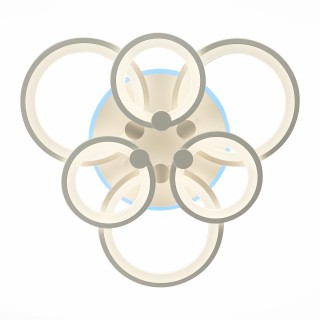 SLE500752-06RGB Светильник потолочный Белый/Белый LED 1*144W RGB 8W 3000-6000K LETO-foto5