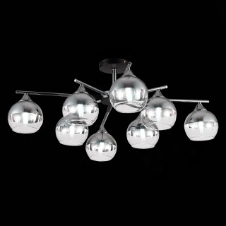 SLE106502-08 Светильник потолочный Черный, Хром/Хром, Прозрачный E27 8*60W GOCIA-foto4