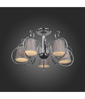 SL177.102.05 Люстра потолочная Хром/Серебристый E14 5*40W AZZURRO-foto4