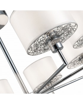 SLE105003-05 Люстра подвесная Хром/Белый E14 5*40W BELGE-foto3