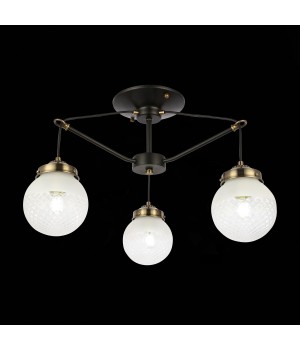 SLE110302-03 Светильник подвесной Черный, Бронза/Прозрачный, Белый E27 3*60W STRICCE-foto4