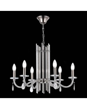 SL1656.103.06 Люстра подвесная ST-Luce Никель/Прозрачный E14 6*40W EPICA-foto5