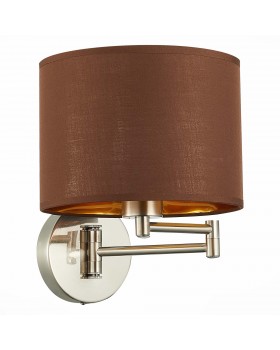 SLE300591-01 Бра Никель/Золотистый, Коричневый E27 1*40W BRESCIA-foto4