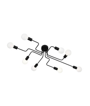 SL419.442.08 Люстра потолочная Черный E27 8*60W ANO-foto2