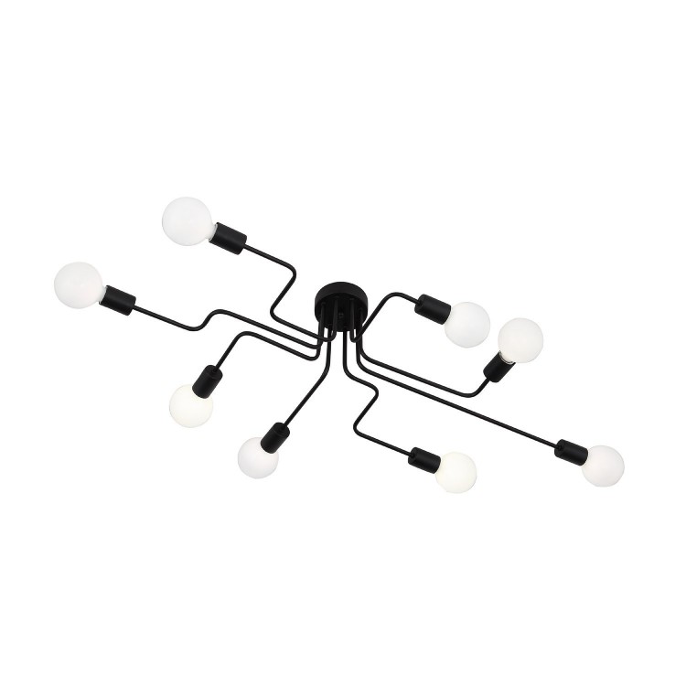SL419.442.08 Люстра потолочная Черный E27 8*60W ANO