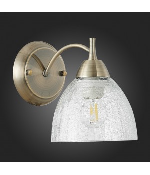 SLE104401-01 Светильник настенный Бронза/Прозрачный E27 1*60W NUELE-foto6