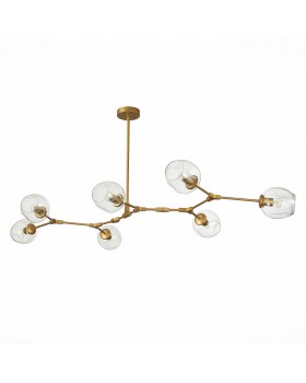 SLE154823-07 Люстра подвесная Золотистый/Прозрачный E27 7*40W RAMETTO-foto2