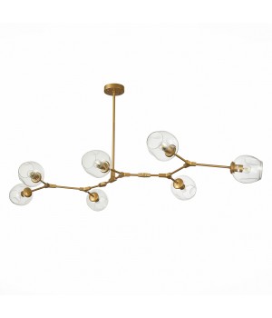 SLE154823-07 Люстра подвесная Золотистый/Прозрачный E27 7*40W RAMETTO-foto2