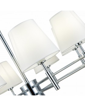 SLE105453-08 Светильник подвесной Хром/Белый E14 8*40W LAGORO-foto11