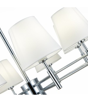 SLE105453-08 Светильник подвесной Хром/Белый E14 8*40W LAGORO-foto11