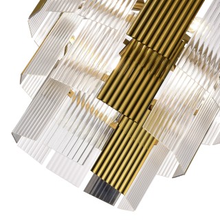 SLE1123-303-07 Светильник подвесной Латунь/Золотистый, Прозрачный E14 7*40W TRESA-foto3