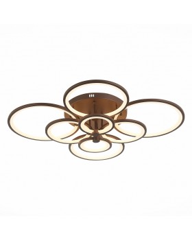 SLE200372-08 Светильник потолочный Кофейный/Белый LED 1*256W 3000-6000K LETO-foto2