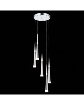 SLE200113-05 Светильник подвесной Хром/Хром, Белый LED 5*7W 3000K ORPELO-foto4