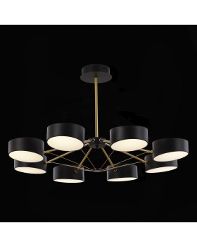 SLE6005-402-08 Светильник потолочный Черный/Черный LED 8*10W VALLE-foto6