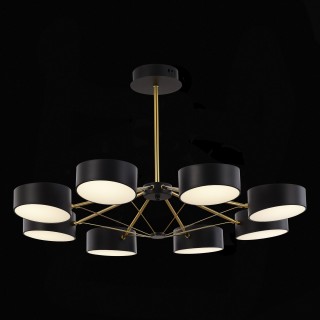 SLE6005-402-08 Светильник потолочный Черный/Черный LED 8*10W VALLE-foto6