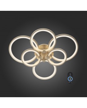 SL867.202.06 Люстра потолочная ST-Luce Золотистый/Белый LED 1*85W 3000K-6000K TWIDDLE DIMMER-foto3