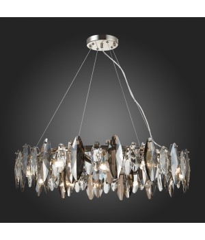 SL1227.103.12 Люстра подвесная ST-Luce Никель/Прозрачный E14 12*40W ANCONA-foto7