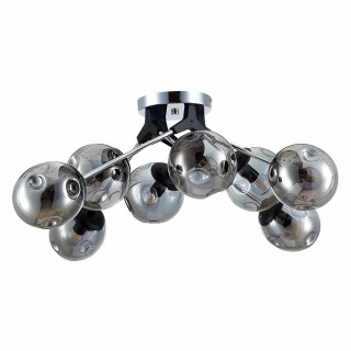 SLE106002-08 Люстра потолочная Хром, Черный/Дымчатый E14 8*40W MAREA-foto2