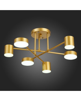 SLE201022-06 Светильник потолочный Золотистый/Золотистый LED 6*7W 4000K NOBEL-foto4