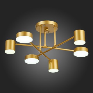 SLE201022-06 Светильник потолочный Золотистый/Золотистый LED 6*7W 4000K NOBEL-foto4