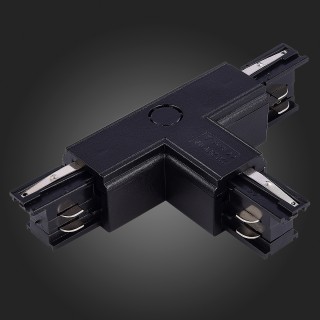 ST030.409.16L1 Т-образный токоподвод левый 1 для трехфазного шинопровода ST-Luce Черный Трехфазная трековая система-foto3