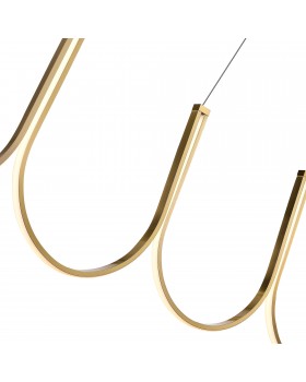 SL6202.213.01 Светильник подвесной ST-Luce Золотистый LED 1*68W 3000K HEIT-foto3