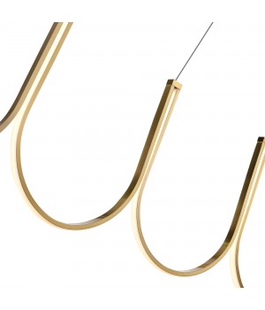 SL6202.213.01 Светильник подвесной ST-Luce Золотистый LED 1*68W 3000K HEIT-foto3