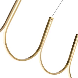 SL6202.213.01 Светильник подвесной ST-Luce Золотистый LED 1*68W 3000K HEIT-foto3