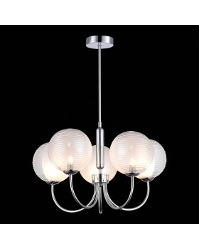 SLE1096-103-05 Светильник подвесной Хром/Прозрачный G9 5*5W AVEIRO-foto4