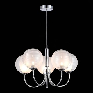 SLE1096-103-05 Светильник подвесной Хром/Прозрачный G9 5*5W AVEIRO-foto4