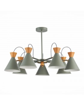 SLE125112-07 Люстра потолочная Серый, Золотой/Серый, Темное дерево E14 7*40W Modica-foto2