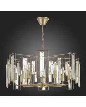 SLE103403-07 Люстра подвесная Шампань/Прозрачный E14 7*40W GIANO-foto8