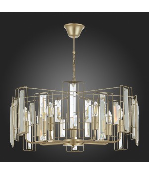 SLE103403-07 Люстра подвесная Шампань/Прозрачный E14 7*40W GIANO-foto8