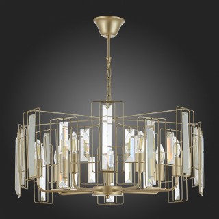 SLE103403-07 Люстра подвесная Шампань/Прозрачный E14 7*40W GIANO-foto8