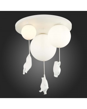 SLE115402-03 Светильник потолочный Белый/Белый E27/G9 3*160W MODENA-foto5