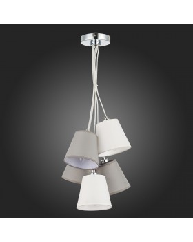 SLE300403-05 Светильник подвесной хром/белый, серый E14 5*40W PRATO-foto8