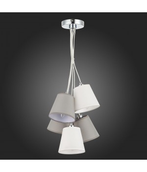 SLE300403-05 Светильник подвесной хром/белый, серый E14 5*40W PRATO-foto8