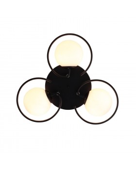 SL418.402.03 Люстра потолочная Черный/Белый E27 3*60W GALIO-foto3