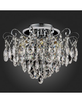 SLE160002-06 Светильник потолочный Хром/Прозрачный E14, LED 6+1*40/6(подсветка)W LITERO-foto9