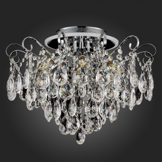 SLE160002-06 Светильник потолочный Хром/Прозрачный E14, LED 6+1*40/6(подсветка)W LITERO-foto9