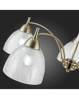 SLE104402-05 Люстра потолочная Бронза/Прозрачный E27 5*60W NUELE-foto9