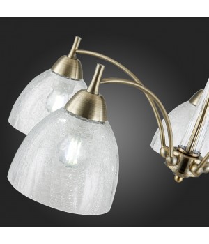 SLE104402-05 Люстра потолочная Бронза/Прозрачный E27 5*60W NUELE-foto9