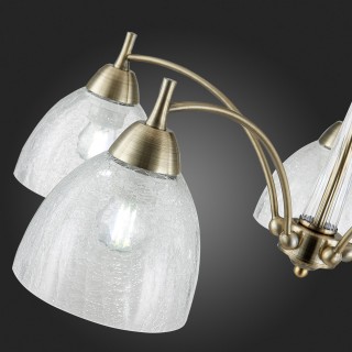 SLE104402-05 Люстра потолочная Бронза/Прозрачный E27 5*60W NUELE-foto9