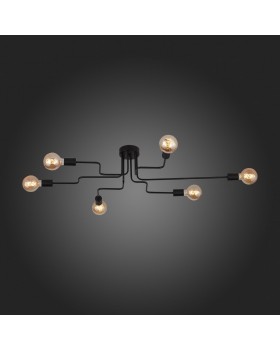 SL419.442.06 Люстра потолочная Черный E27 6*60W ANO-foto9