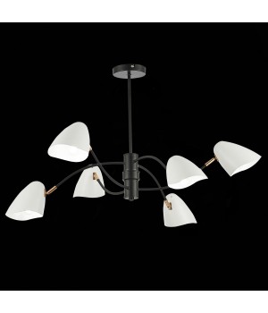 SLE103602-06 Люстра потолочная Черный, Золотой/Белый E14 6*40W SATTA-foto3