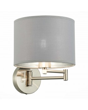 SLE300511-01 Бра Никель/Серый, Серебристый E27 1*40W BRESCIA-foto3