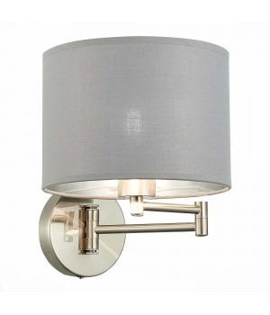 SLE300511-01 Бра Никель/Серый, Серебристый E27 1*40W BRESCIA-foto3