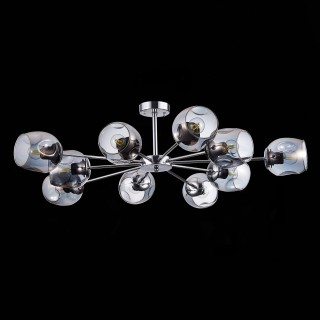 SLE155402-10 Люстра потолочная Хром/Дымчатый E27 10*60W PALLO-foto5