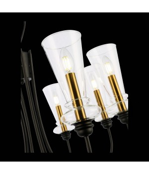 SLE112403-08 Люстра подвесная Черный/Прозрачный E14 8*40W RAMMO-foto6